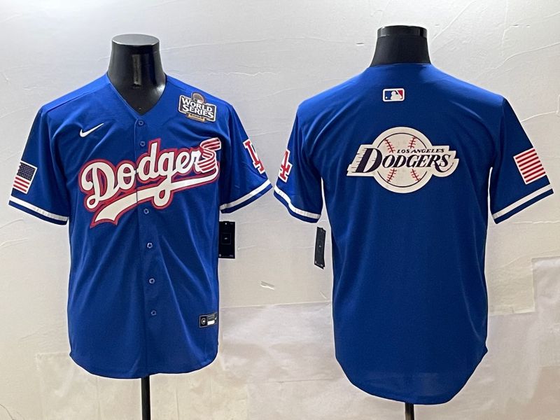 Men Los Angeles Dodgers Blank Blue Second generation Joint Name Nike 2025 MLB Jersey style 31